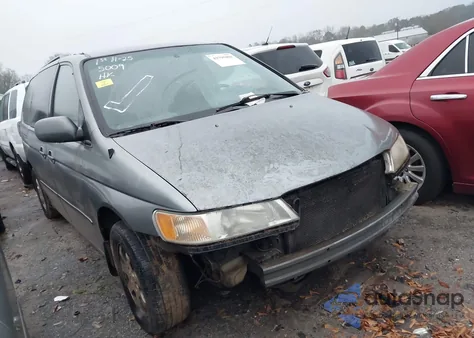 2002 Honda Odyssey Ex from USA, damaged, VIN 2HKRL18662H501316